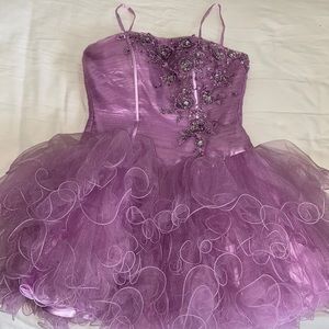 Purple Fiesta Prom Dress